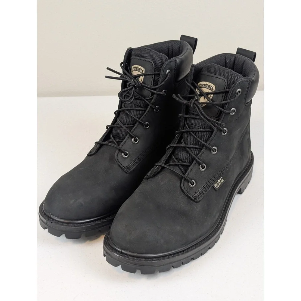 Irish Setter Work Boots Men 10.5D Black 83671 Waterproof EH Lug Sole New No Box